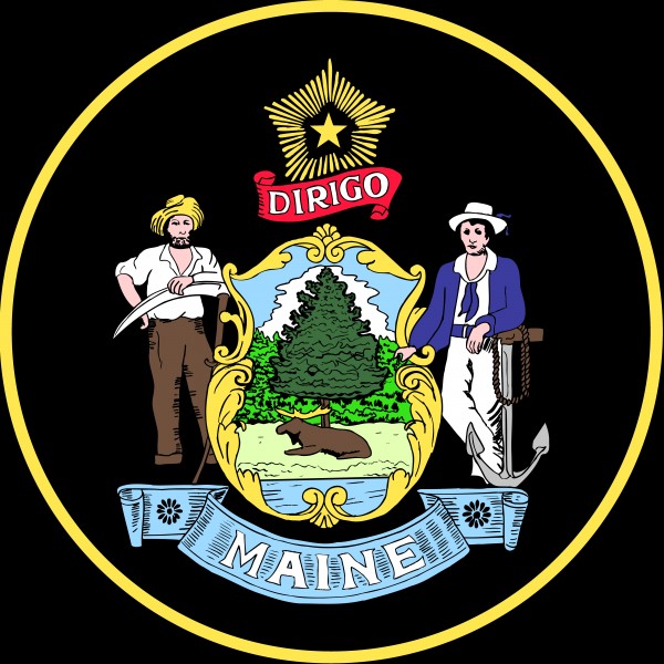 Maine Great Seal by Fun With Flags